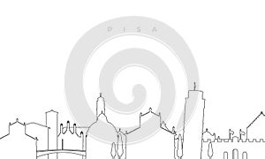 Outline Pisa skyline.