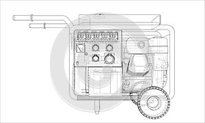 Outline portable gasoline generator