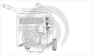 Outline portable gasoline generator