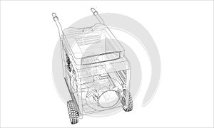 Outline portable gasoline generator