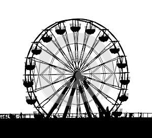 Outline of a Small Ferris Wheel
