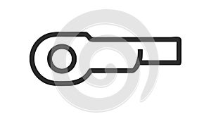 Outline Speaker Sound Audio Output Icon, vector design Generative AI