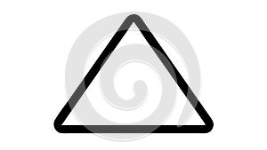 Outline Triangle Geometric Shape Element Icon, vector design Generative AI