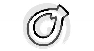 Circular Arrow Loop Refresh Icon Vector