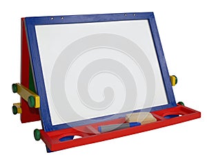 Outlined, art easel empty