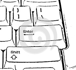 Outlined Keyboard