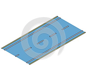 Outlined road, street traffic, info graphic, junction crossway on white background