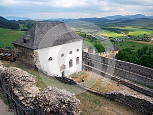 Outlook from the castle of Lubovna, Slovakia