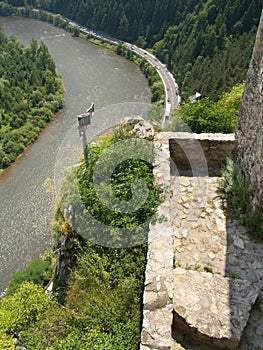 Outlook from The Castle of Strecno