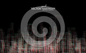 The outlook of the city is composed of lines