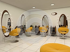 Outlook of luxury beauty salon