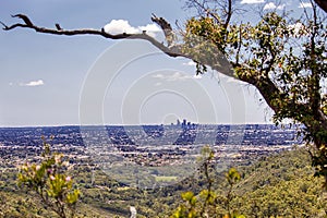Outlook onto perth city