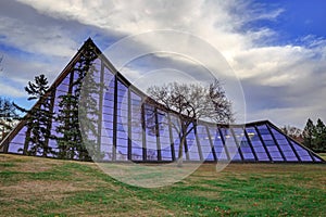 Outlook of a swimming gym building