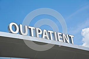 Outpatient Sign photo