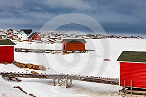 Outport Shacks Joe Batts Arm Fogo Island NL Canada