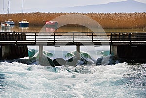 Outpouring of Ohrid Lake