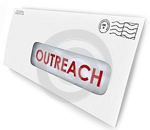 Outreach Word on Envelope Message Advertising Communication photo