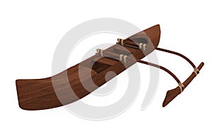 Outrigger Boat Isolated