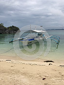Outrigger Boat on the Beach