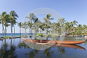 Outrigger Hawaiian Canoe