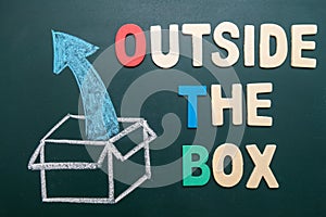 Outside the box - business concept of comfort zone