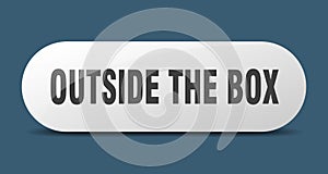 outside the box button. outside the box sign. key. push button.