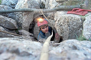 Outside caver