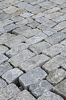 Outside Embankment lining of bricks in a sea wall