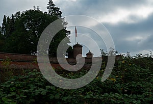 Outside of the fortification in the german city called Doemitz photo