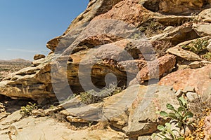 Outside of Laas Geel rock paintings Somalila