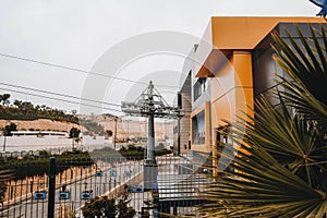 The outside of a modern building owned by Agadir Telepherique. photo