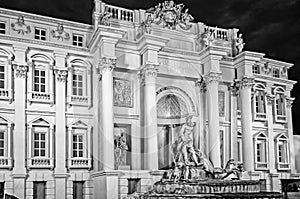 Outside of a pandal replica Trevi Fountain