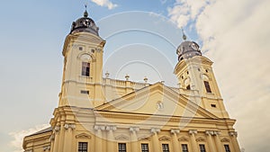 Outside the Reformed Great Church of Debrecen