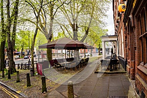 Outside seating in Tombland, Norwich