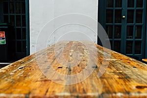 Outside Table Background next to pub