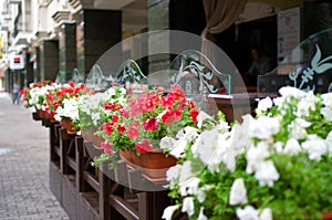 Outside terrace of restaurant