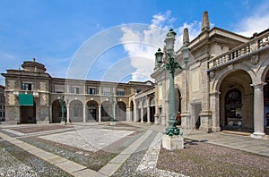 Quadriportico gallery in Bergamo, Italy photo