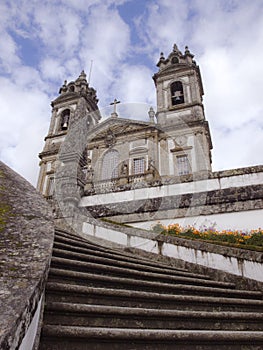 Outside view from Bom Jesus church in Braga north Portugal photo