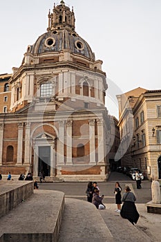 Church of Santa Maria di Loreto in Rome, Italy