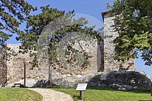 Outside view of Ruins of Historical Pirot Fortress, Serbia