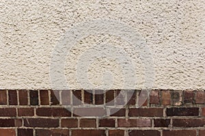 Outside wall, bricks plaster, textured background