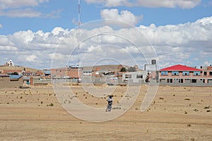 The outskirts of the city of La Paz