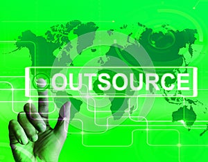 Outsource Map Displays International Subcontracting or Outsourcing photo