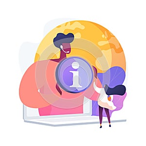 Outsourcing abstract concept vector illustration.