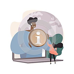 Outsourcing abstract concept vector illustration.