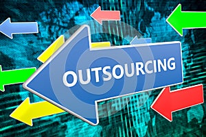 Outsourcing text concept