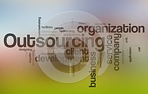 Outsourcing Word Cloud