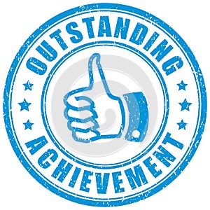 Outstanding achievement stamp