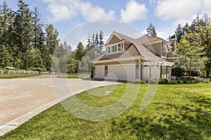 Outstanding country residence with a garage.