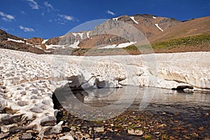 Aus gletscher berge  